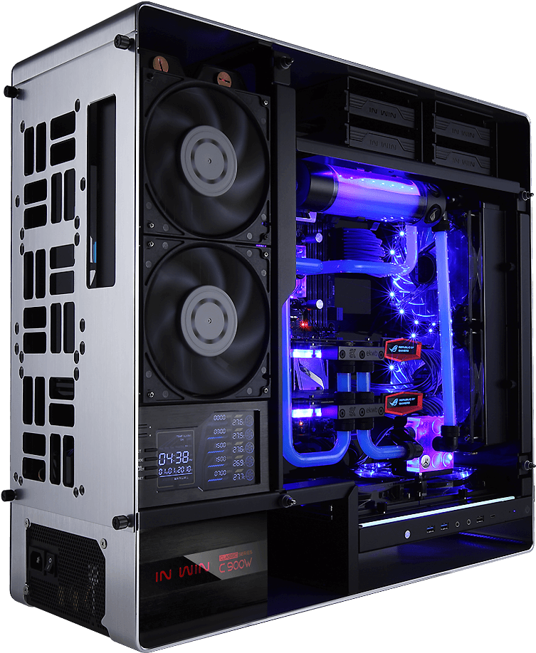 Unique Hdd & Psu Chamber Design - Computer Case (846x916), Png Download