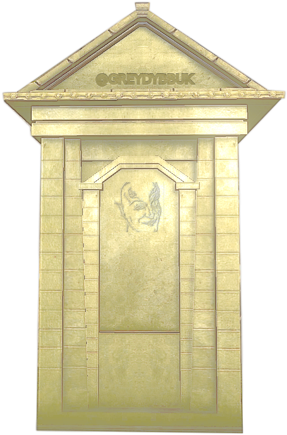 A User's Profile Image Embossed On A Gravestone - Door (610x900), Png Download