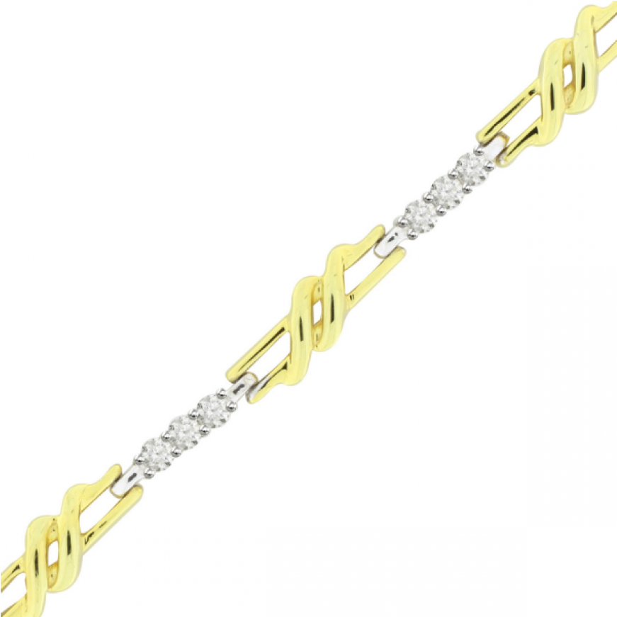 Fancy Chain Link Style Ladies Diamond Bracelet In 18ct - Chain (870x1110), Png Download