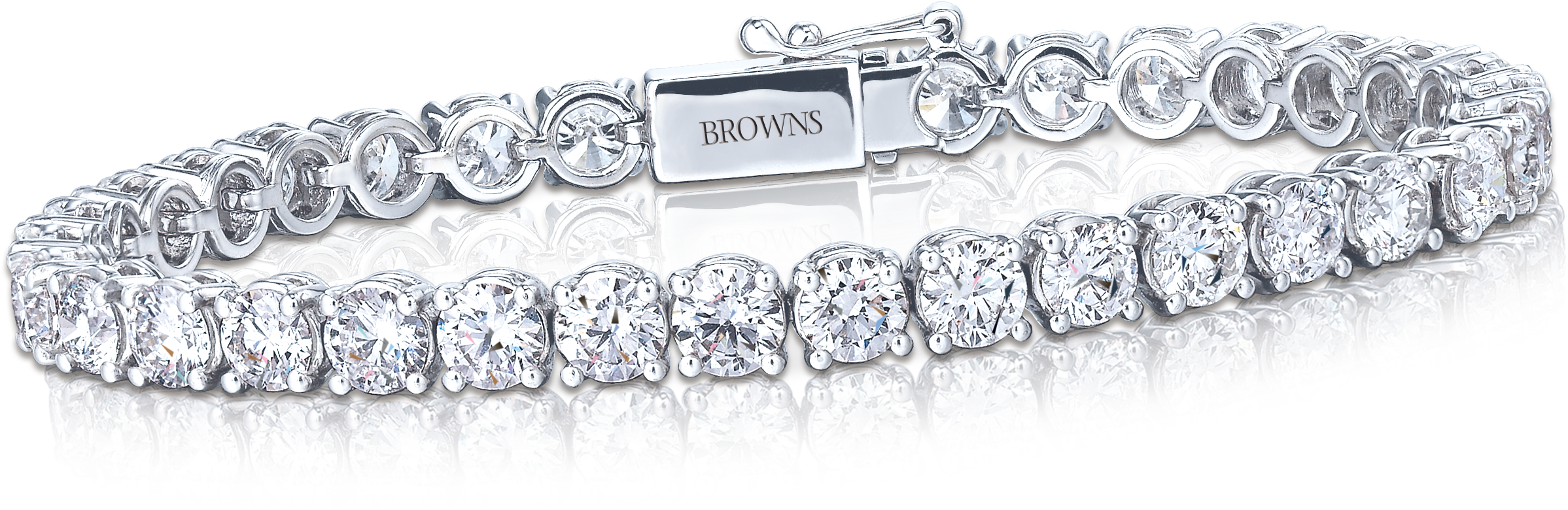 The Browns Classic Tennis Bracelet - Bracelet (3254x2480), Png Download
