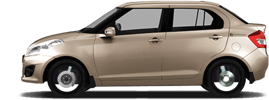 Alloy Wheels For Maruti Suzuki Swift Dzire Zxi 2011, - Swift Dzire Alloy Wheels (988x350), Png Download