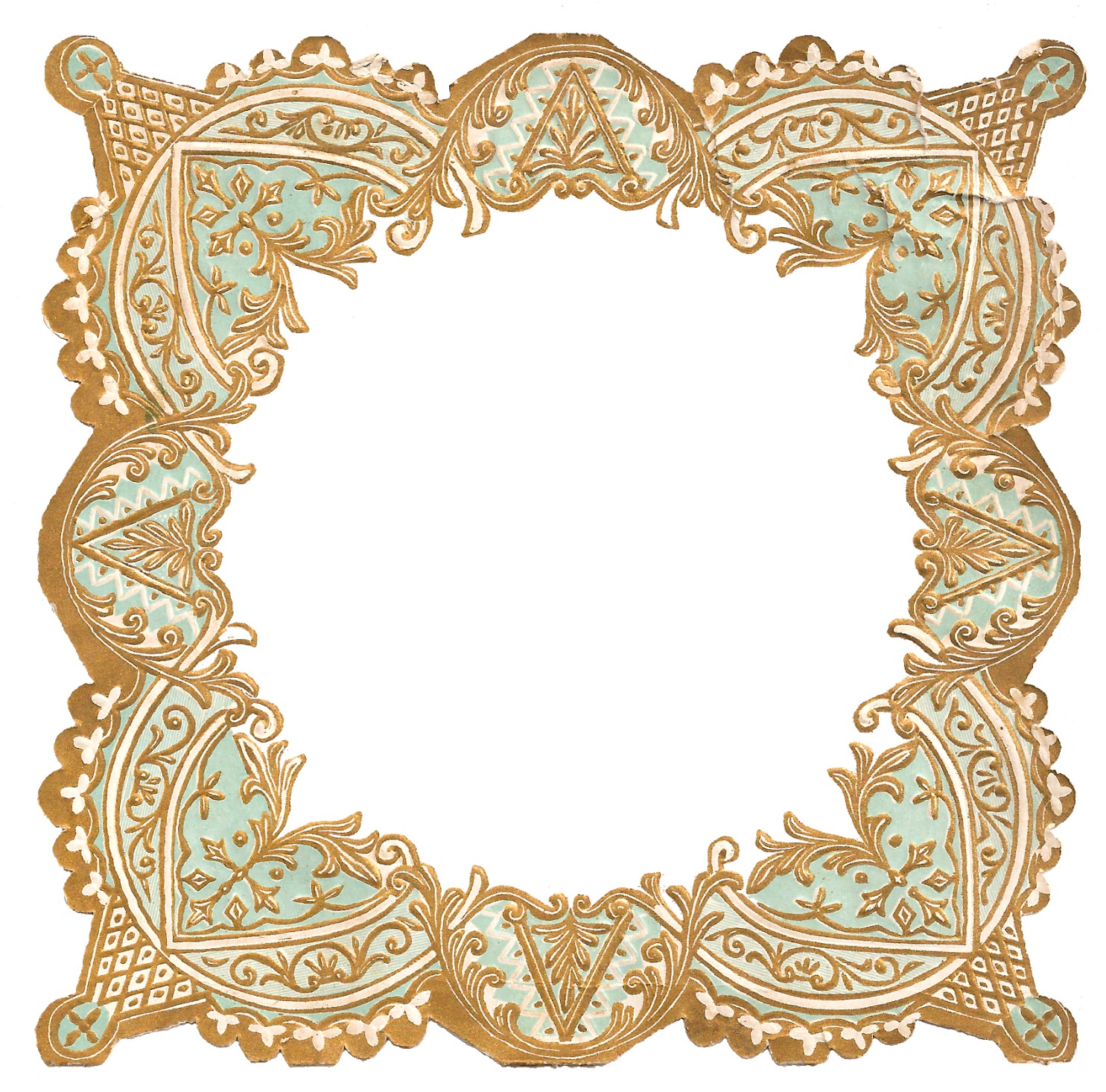 Digital Craft Supply Frame Border Decorative Paper (1596x1600), Png Download