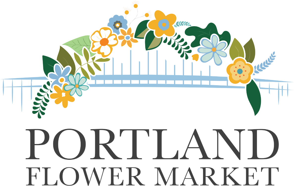 Logo - Portland Flower Market (1241x897), Png Download
