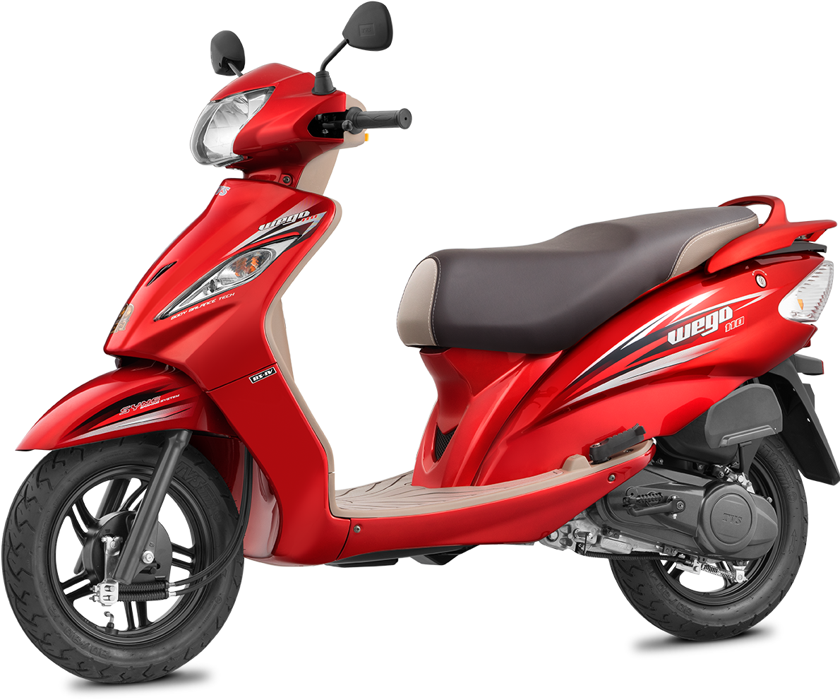 Tvs Wego - Tvs Wego Orange Colour (2000x1335), Png Download