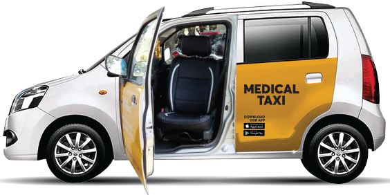 India's 1st Medically Assisted Transportation Services - Car (564x282), Png Download
