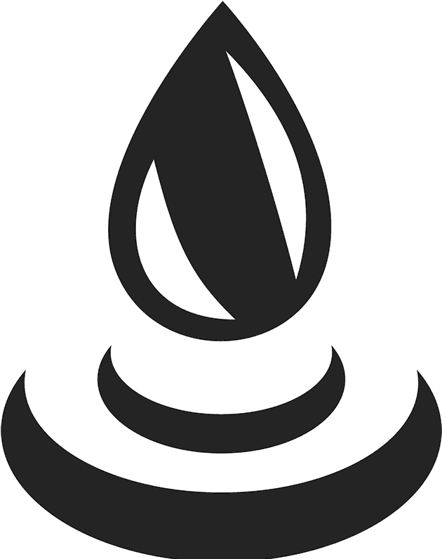 Water Drop Rubber Stamp - Crescent (800x800), Png Download