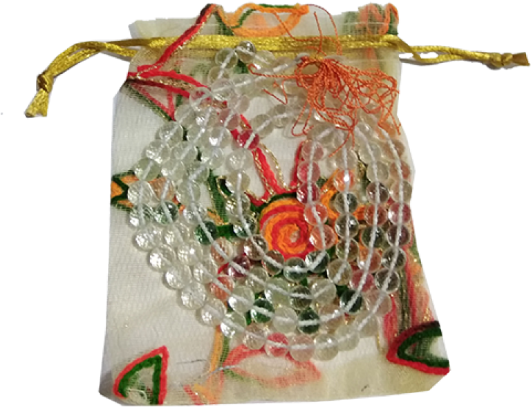 Necklace Crystal Diamond Cut Shape Sphatik Mala - Crystal (800x800), Png Download