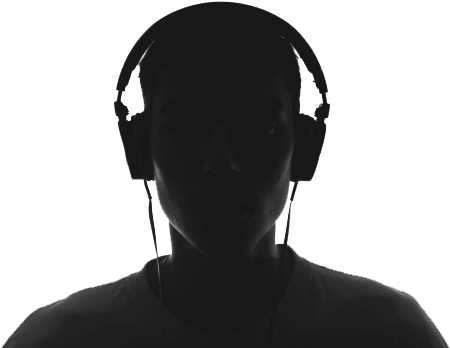 Your Wedding Day Is One Of The Most Important Days - Listening To Music Silhouette Png (467x366), Png Download