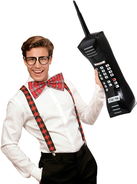 Contact - Inflatable Cell Phone - Adult Fancy Dress Accessory (598x785), Png Download