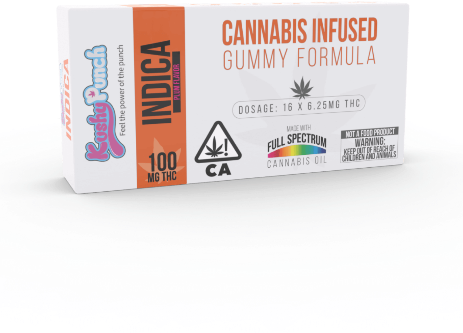 Kushy Punch Indica Plum Gummy By Kushy Punch - Kushy Punch Indica 100mg (1600x1600), Png Download