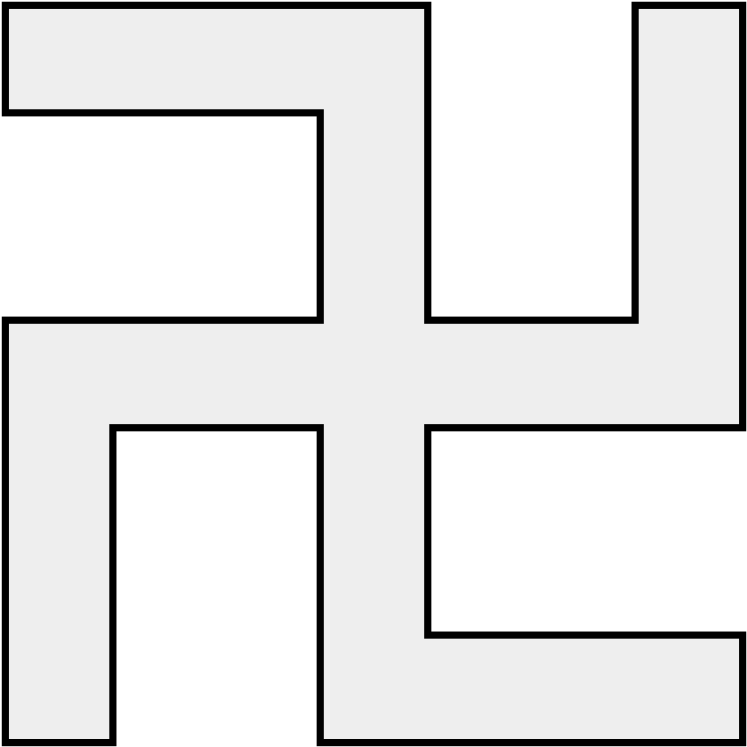Coa Illustration Cross Swastika - Cross (768x768), Png Download