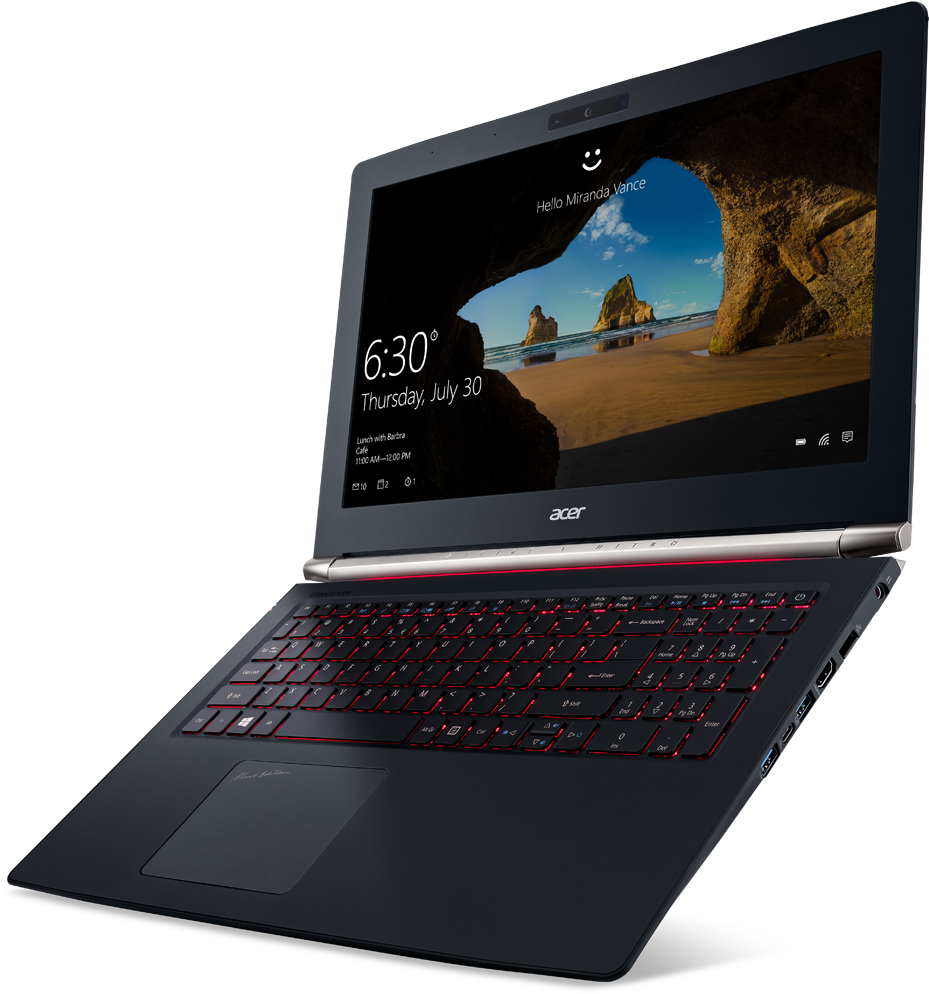 Aspire V Nitro Black Edition 15” Notebook Running Windows - Acer Nitro 5 Black Edition (1029x1118), Png Download
