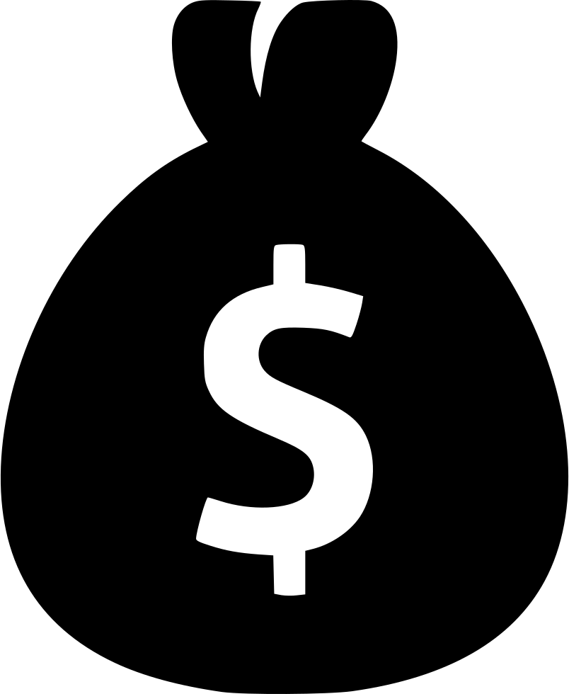Money Bag Dollar - Blue Dollar Sign Icon (804x980), Png Download