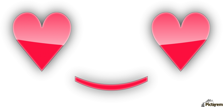 Canvas Print - Heart (899x436), Png Download