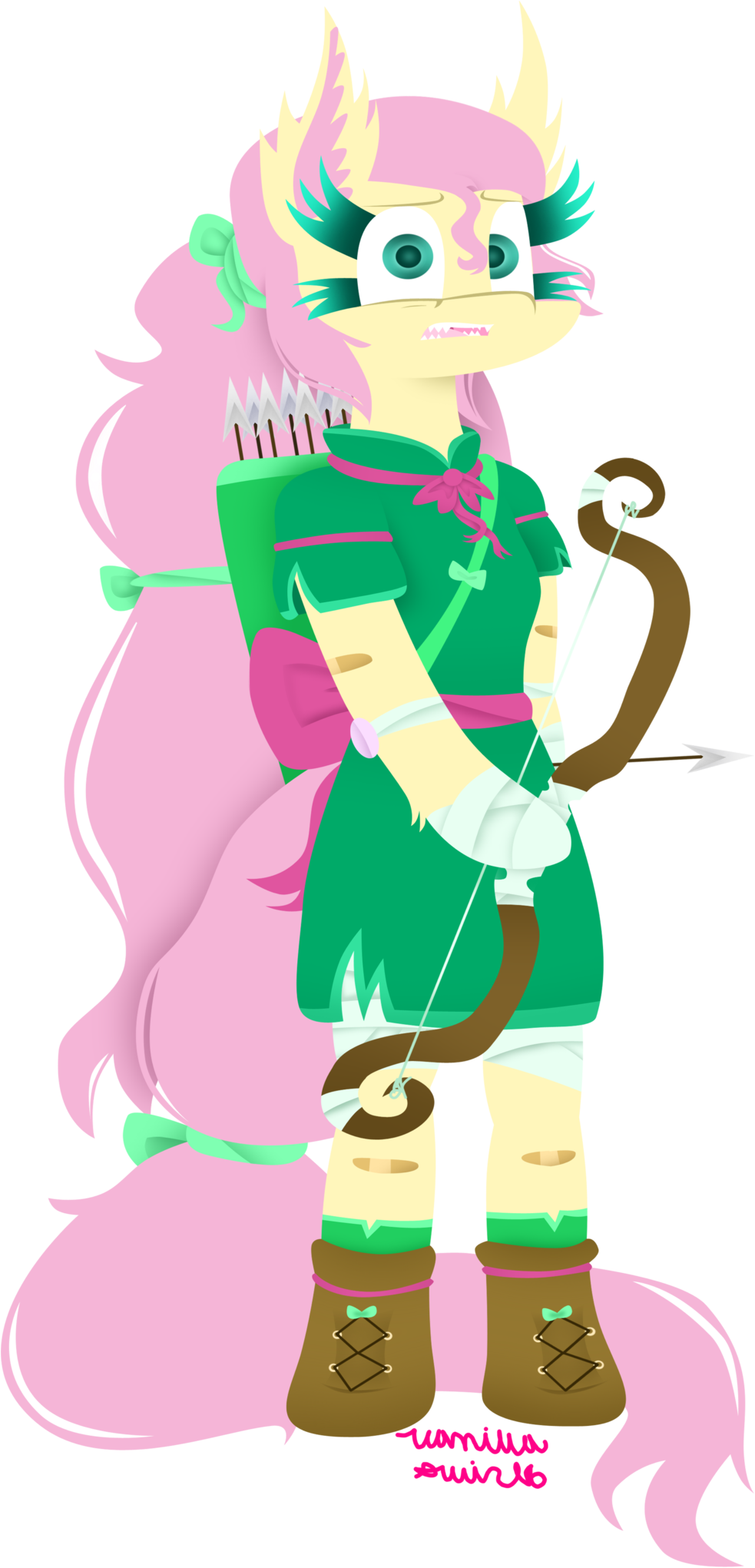 Archer, Archery, Arrow, Arrows, Artist - Bow And Arrow (1024x2048), Png Download