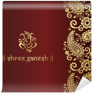 Ganesh, Traditional Hindu Wedding Card Design, India - Indian Design (400x400), Png Download