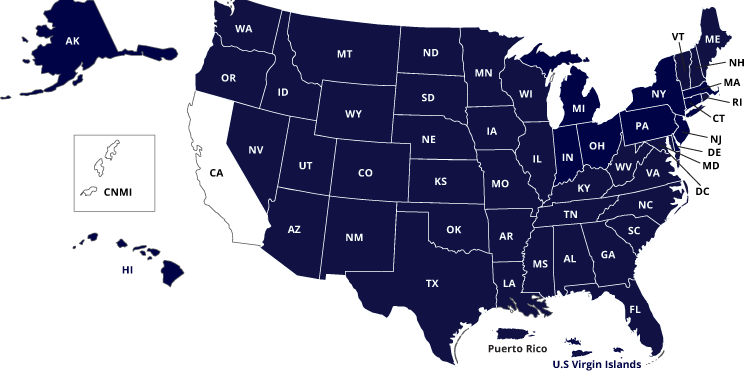 Sara States Are Colored In Blue On The Map - Sara States (750x372), Png Download