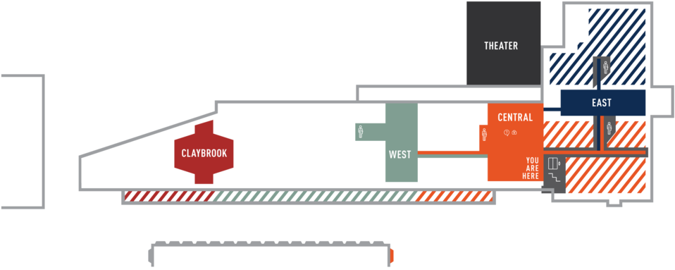 Directory-map - Crosstown Concourse (1000x430), Png Download