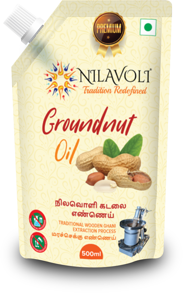 Groundnut Oil 500ml - Dairy (584x933), Png Download