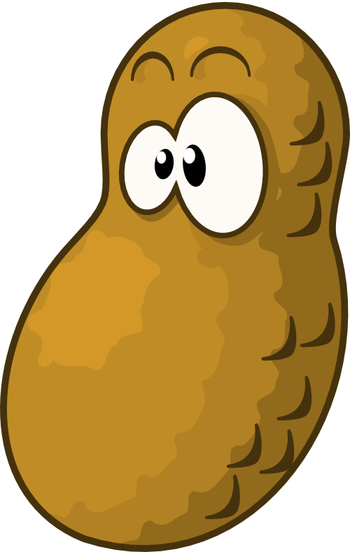 Miksu The Peanut By Adapz On Deviantart Clip Freeuse - Peanut Cartoon Transparent (500x789), Png Download