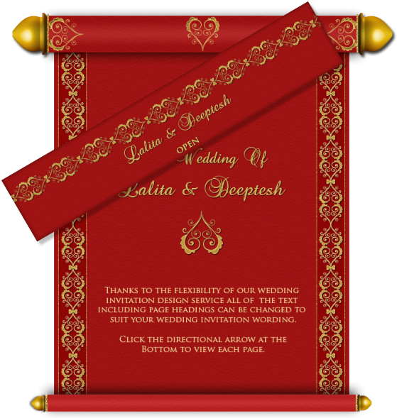 Border Designs For Indian Wedding Cards Wwwimgkidcom - Hindu Wedding Invitation Card Design (574x589), Png Download