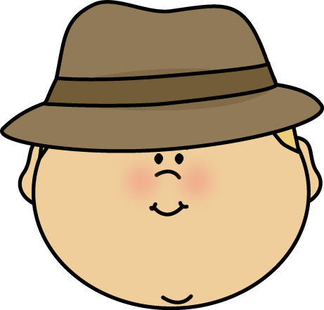 Mystery Clipart Child - Hat On Head Clipart (461x441), Png Download