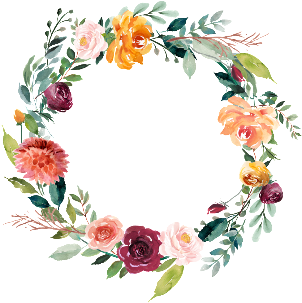 This Graphics Is Garland Vector About Watercolor,flowers - Floral Bridal Shower Decor (1024x1001), Png Download