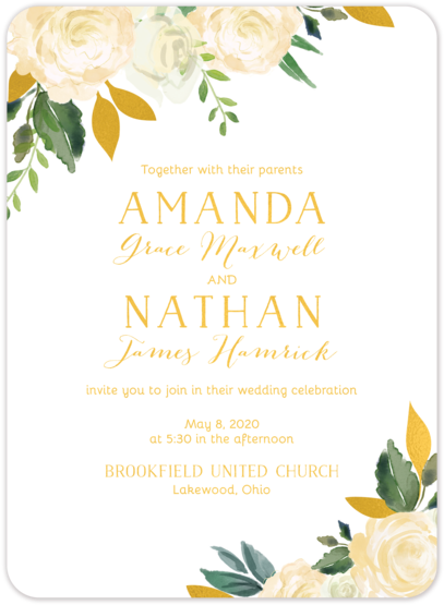 Wedding Invitation (467x630), Png Download