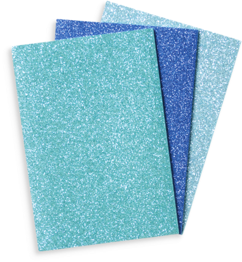 Blue Glitter Notebook (480x480), Png Download