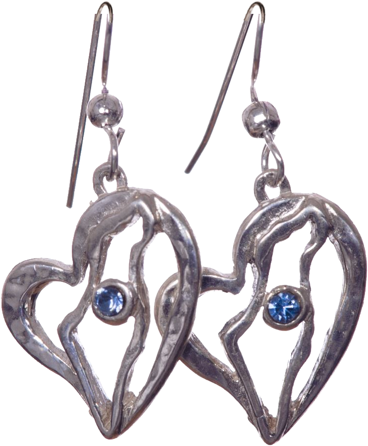 Israel In My Heart Earrings - Earrings (1000x1000), Png Download