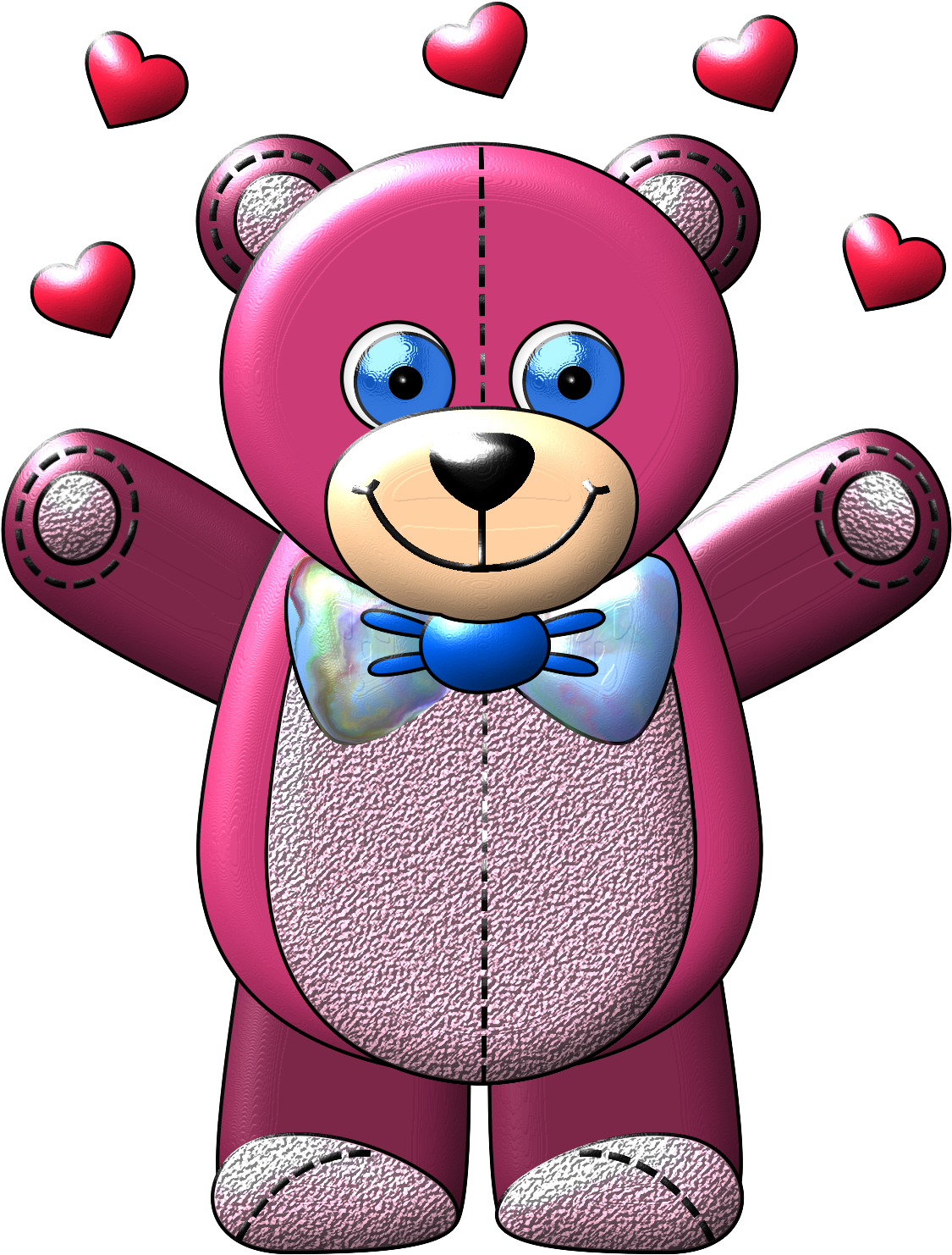 Fauna, Clip Art, Bears, In Love, Everything, Bear, - Cartoon (1200x1500), Png Download