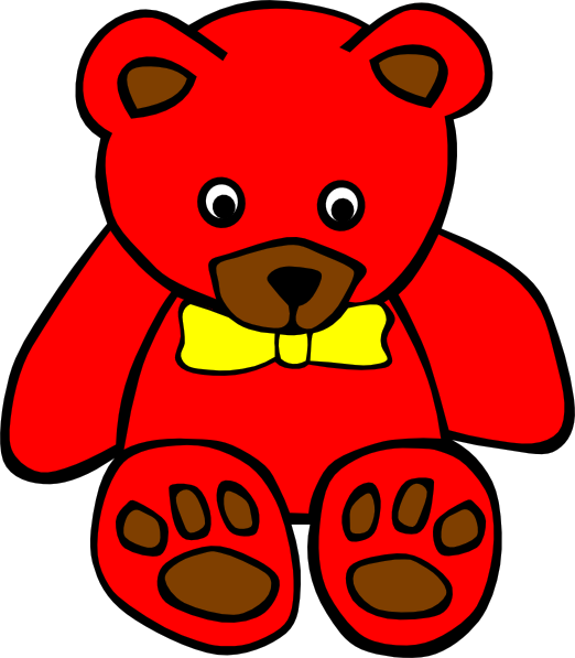 Valentine's Day Teddy Bear - Teddy Bear For Coloring (522x597), Png Download