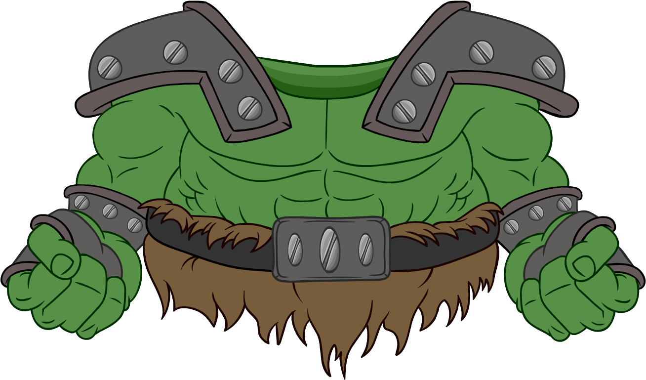 Armored Ogre Costume Icon - Cartoon (1326x786), Png Download