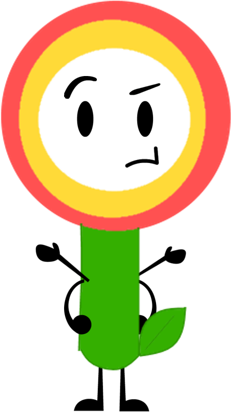 Fire Flower - Cartoon (616x1027), Png Download
