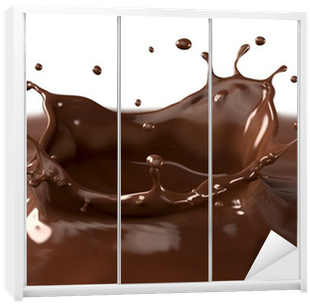 Hot Chocolate Splash, Isolated On White Background - Chocolate Splash Background (400x400), Png Download