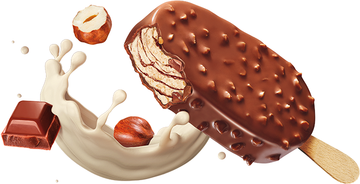Almond - Ice Cream Splash (992x376), Png Download