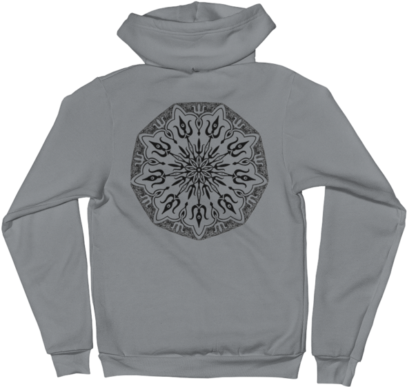 Shiva Trishul Mandala Hoodie - Cute Frenchies Doggie Family Collage Hoodie Sweater (690x690), Png Download