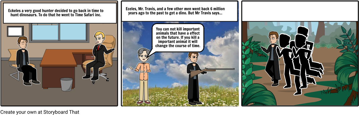 Sound Of Thunder - Cartoon (1164x385), Png Download