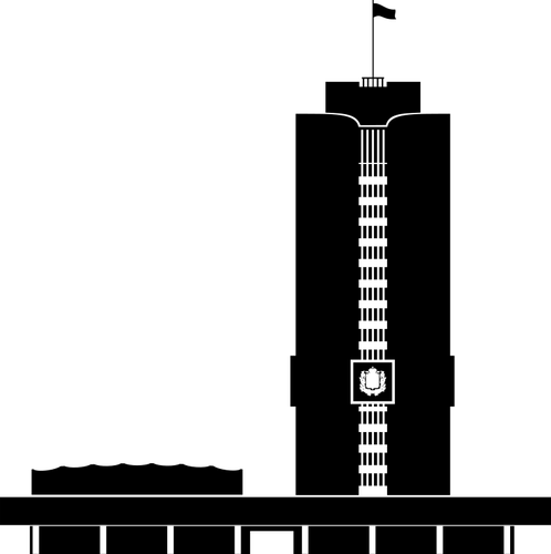 Free Government Public Domain Vectors - Primorsky Region Government Bw (498x500), Png Download