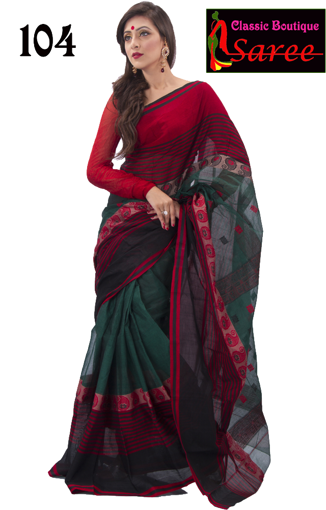Hand Loom Tatt - Tant Saree Low Price (688x1030), Png Download