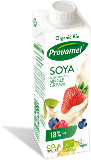 Provamel Soya Alternative To Single Cream - Provamel Organic Soya Cuisine (430x552), Png Download