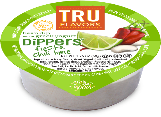 Tru Flavors Fiesta Chilli Lime Dippers Cups - Truitt Family Foods Tru Flavors Dippers, Fiesta Chili (600x600), Png Download