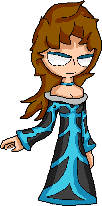 Lady Xedel - Cartoon (341x679), Png Download