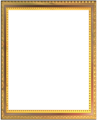 Wedding Golden Border Png - Psd (323x400), Png Download