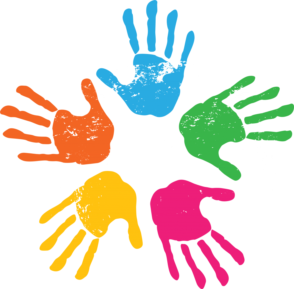 To Support Parents In This Responsibility, Our Catholic - Handabdruck Bunt (1024x1006), Png Download