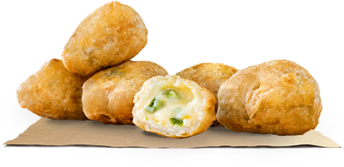 Small Bites Of Big Flavour - Big Chilli Cheese Bites (500x540), Png Download