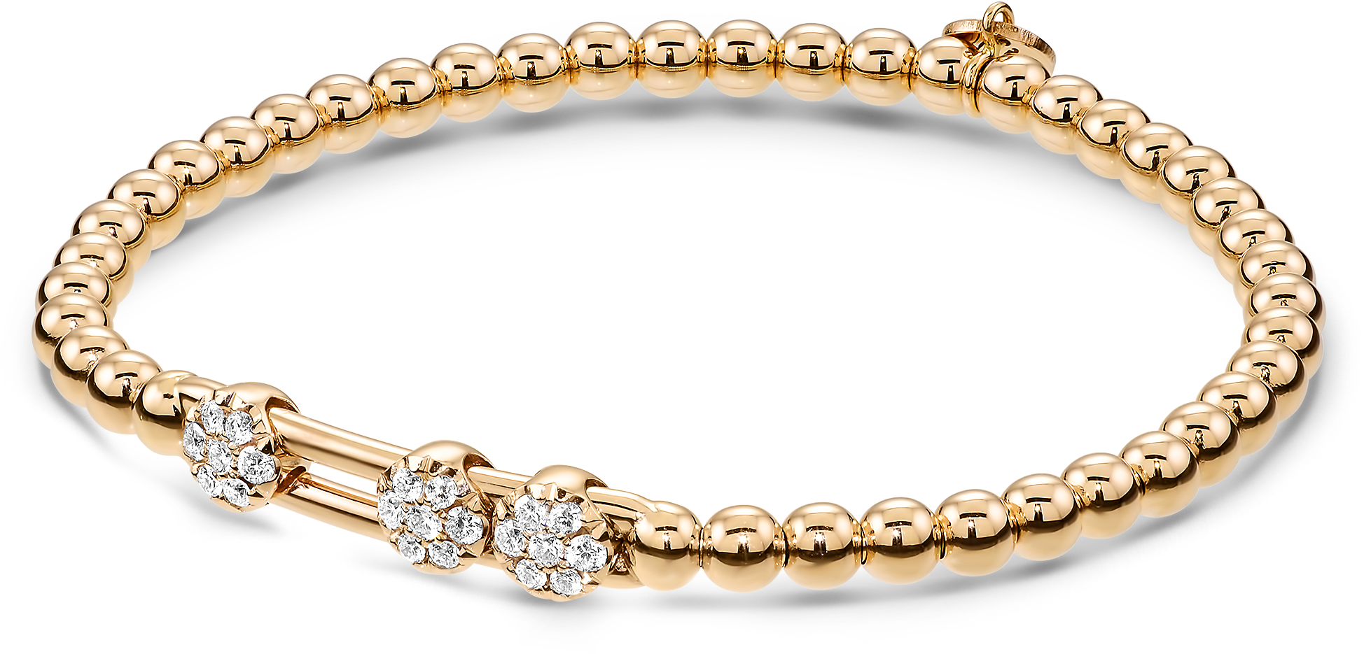 Diamond Bracelet In 18k Rose Gold - Gold And Diamond Bracelets (2200x2200), Png Download