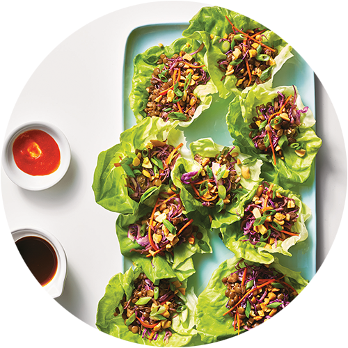 Lentil Lettuce Wraps From The Minimalist Kitchen By - Lettuce Sandwich (500x500), Png Download