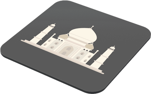 Taj Mahal Coaster - Game Controller (500x500), Png Download