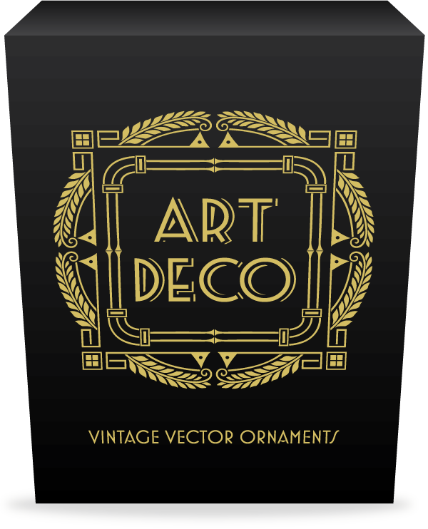 Ultimate Art Deco Vector Pack - Art Deco (600x742), Png Download